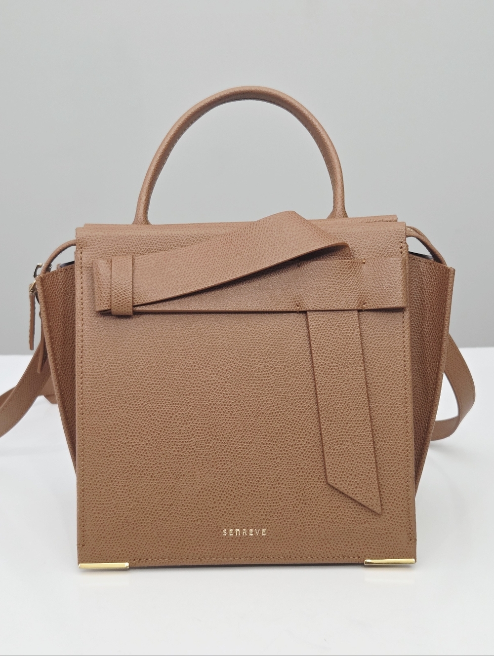 SENREVE ARMONICA CONVERTIBLE BAG - CHESTNUT PEBBLED LEATHER - Picture 3 of 11